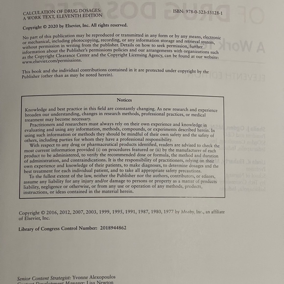 Calculation of Drug Dosages, Eleventh Edition - Ogden & Fluharty - Picture 9 of 17